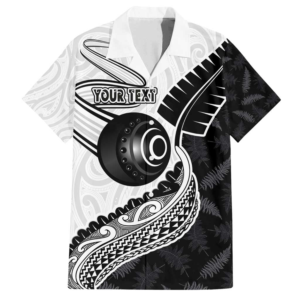 Personalised Aotearoa Lawn Bowls Family Matching Summer Maxi Dress and Hawaiian Shirt Maori and Silver Fern Half Style - Polynesian Pride