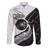 Personalised Aotearoa Lawn Bowls Family Matching Summer Maxi Dress and Hawaiian Shirt Maori and Silver Fern Half Style - Polynesian Pride