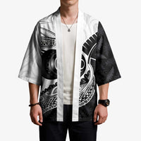Personalised Aotearoa Lawn Bowls Kimono Maori and Silver Fern Half Style - Polynesian Pride