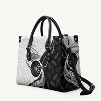 Personalised Aotearoa Lawn Bowls Leather Bag Maori and Silver Fern Half Style - Polynesian Pride