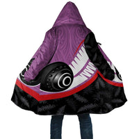 Personalised Aotearoa Lawn Bowls Cloak Maori and Silver Fern Sporty Style Pink Color - Polynesian Pride