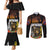 New Zealand and Australia ANZAC Day Couples Matching Mermaid Dress and Long Sleeve Button Shirt Soldier and Last Post Camouflage Pattern LT03 Black - Polynesian Pride