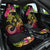 Hawaii Turtle Day Car Seat Cover Polynesian Tattoo and Hibiscus Flowers