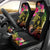 Hawaii Turtle Day Car Seat Cover Polynesian Tattoo and Hibiscus Flowers