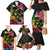 Hawaii Turtle Day Family Matching Mermaid Dress and Hawaiian Shirt Polynesian Tattoo and Hibiscus Flowers