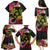 Hawaii Turtle Day Family Matching Puletasi and Hawaiian Shirt Polynesian Tattoo and Hibiscus Flowers