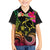 Hawaii Turtle Day Family Matching Short Sleeve Bodycon Dress and Hawaiian Shirt Polynesian Tattoo and Hibiscus Flowers