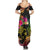 Hawaii Turtle Day Family Matching Summer Maxi Dress and Hawaiian Shirt Polynesian Tattoo and Hibiscus Flowers