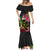 Hawaii Turtle Day Mermaid Dress Polynesian Tattoo and Hibiscus Flowers