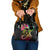 Hawaii Turtle Day Shoulder Handbag Polynesian Tattoo and Hibiscus Flowers