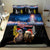 New Zealand and Australia Merry Christmas Bedding Set Kiwi Bird and Kangaroo Xmas Vibe