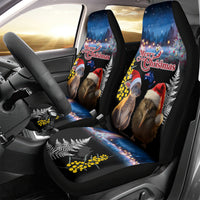 New Zealand and Australia Merry Christmas Car Seat Cover Kiwi Bird and Kangaroo Xmas Vibe