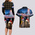 New Zealand and Australia Merry Christmas Couples Matching Long Sleeve Bodycon Dress and Hawaiian Shirt Kiwi Bird and Kangaroo Xmas Vibe