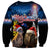 New Zealand and Australia Merry Christmas Sweatshirt Kiwi Bird and Kangaroo Xmas Vibe