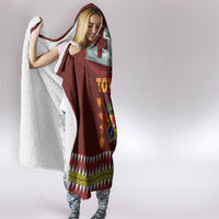 Tonga Independence Day Hooded Blanket National Flag and Emblem with Ngatu Art Pattern LT03 - Polynesian Pride