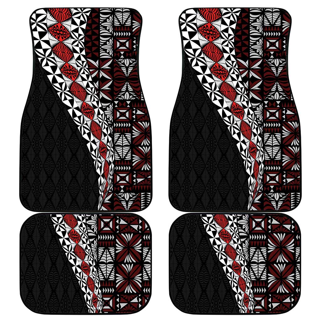 Tonga Ngatu Art Tattoo Polynesian Car Mats LT03 - Polynesian Pride