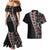 Tonga Ngatu Art Tattoo Polynesian Couples Matching Mermaid Dress and Hawaiian Shirt