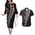 Tonga Ngatu Art Tattoo Polynesian Couples Matching Off The Shoulder Long Sleeve Dress and Hawaiian Shirt