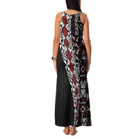 Tonga Ngatu Art Tattoo Polynesian Family Matching Tank Maxi Dress and Hawaiian Shirt
