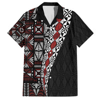 Tonga Ngatu Art Tattoo Polynesian Hawaiian Shirt LT03 Black - Polynesian Pride