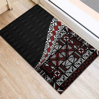Tonga Ngatu Art Tattoo Polynesian Rubber Doormat LT03 - Polynesian Pride