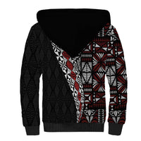 Tonga Ngatu Art Tattoo Polynesian Sherpa Hoodie LT03 - Polynesian Pride