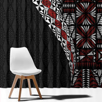 Tonga Ngatu Art Tattoo Polynesian Window Curtain LT03 - Polynesian Pride