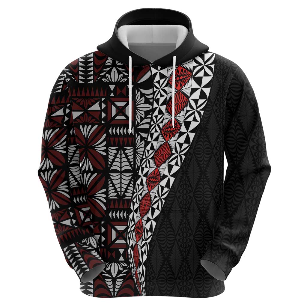 Tonga Ngatu Art Tattoo Polynesian Zip Hoodie