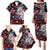 Hawaiian and Japanese Together Family Matching Puletasi and Hawaiian Shirt Hibiscus and Koi Fish Polynesian Pattern Colorful Style