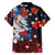Hawaiian and Japanese Together Hawaiian Shirt Hibiscus and Koi Fish Polynesian Pattern Colorful Style