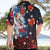 Hawaiian and Japanese Together Hawaiian Shirt Hibiscus and Koi Fish Polynesian Pattern Colorful Style