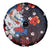Hawaiian and Japanese Together Spare Tire Cover Hibiscus and Koi Fish Polynesian Pattern Colorful Style