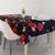 Hawaiian and Japanese Together Tablecloth Hibiscus and Koi Fish Polynesian Pattern Colorful Style