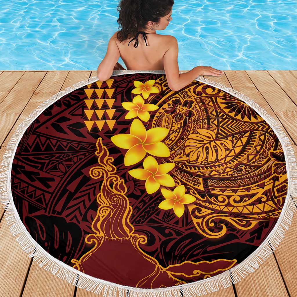 Hawaii Volcano Beach Blanket Polynesian and Kakau Pattern LT03 - Polynesian Pride