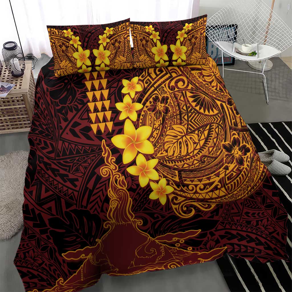 Hawaii Volcano Bedding Set Polynesian and Kakau Pattern LT03 - Polynesian Pride