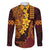 Hawaii Volcano Family Matching Mermaid Dress and Hawaiian Shirt Polynesian and Kakau Pattern