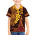 Hawaii Volcano Family Matching Off Shoulder Short Dress and Hawaiian Shirt Polynesian and Kakau Pattern