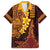 Hawaii Volcano Hawaiian Shirt Polynesian and Kakau Pattern