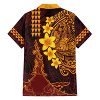 Hawaii Volcano Hawaiian Shirt Polynesian and Kakau Pattern LT03 - Polynesian Pride