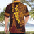 Hawaii Volcano Hawaiian Shirt Polynesian and Kakau Pattern