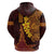 Hawaii Volcano Hoodie Polynesian and Kakau Pattern