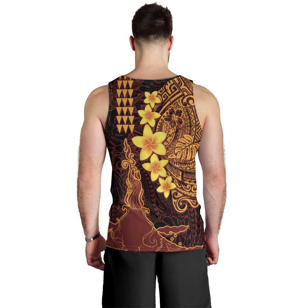 Hawaii Volcano Men Tank Top Polynesian and Kakau Pattern LT03 - Polynesian Pride