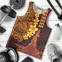 Hawaii Volcano Men Tank Top Polynesian and Kakau Pattern LT03 - Polynesian Pride