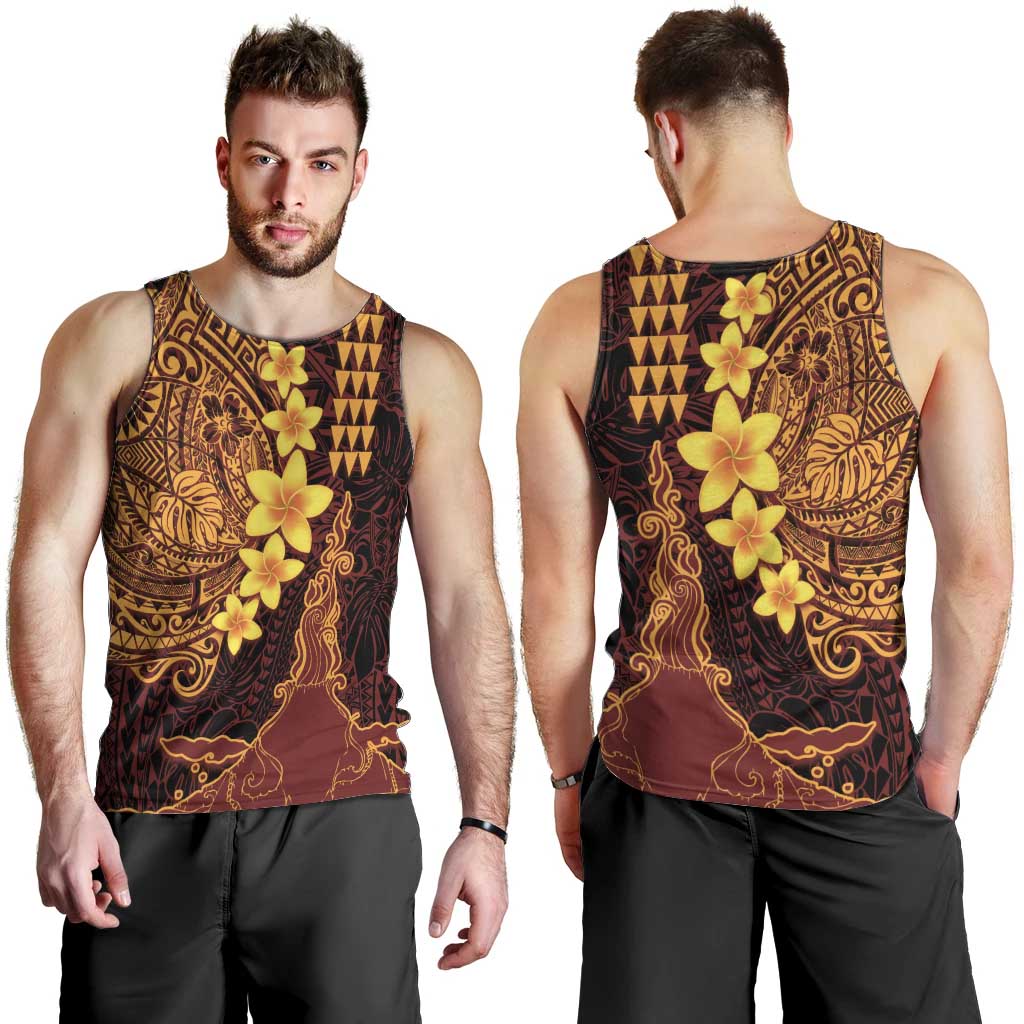 Hawaii Volcano Men Tank Top Polynesian and Kakau Pattern LT03 - Polynesian Pride