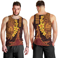 Hawaii Volcano Men Tank Top Polynesian and Kakau Pattern LT03 - Polynesian Pride