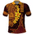Hawaii Volcano Polo Shirt Polynesian and Kakau Pattern