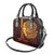 Hawaii Volcano Shoulder Handbag Polynesian and Kakau Pattern