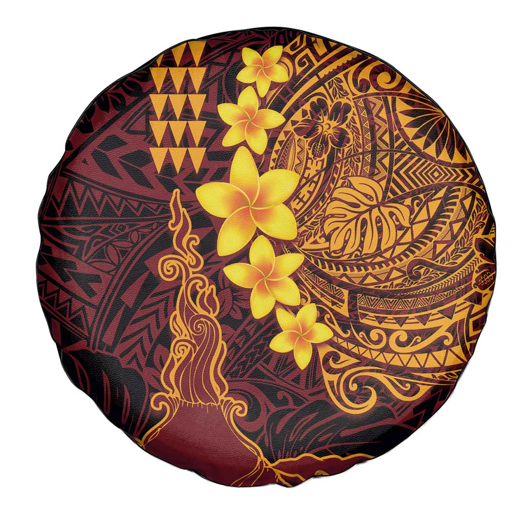 Hawaii Volcano Spare Tire Cover Polynesian and Kakau Pattern LT03 - Polynesian Pride