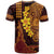 Hawaii Volcano T Shirt Polynesian and Kakau Pattern