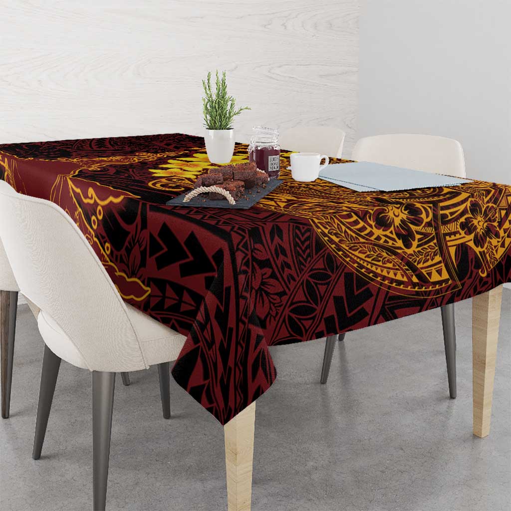 Hawaii Volcano Tablecloth Polynesian and Kakau Pattern LT03 - Polynesian Pride